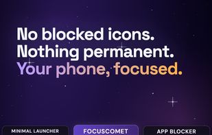 No block screens, no pop-ups. No black and white phone. Your phone as it is, minus the noise.