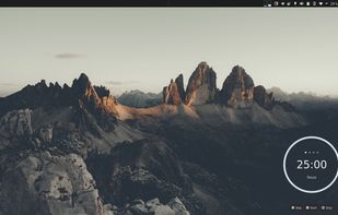 Fokus-plasmoid for KDE screenshot 2