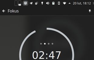 Fokus-plasmoid for KDE screenshot 1