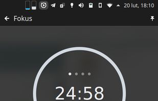 Fokus-plasmoid for KDE screenshot 1