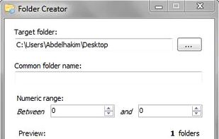 Folder Creator for Windows screenshot 1