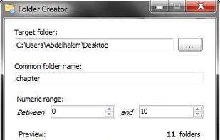 Folder Creator for Windows screenshot 1
