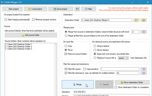 Folder Merger screenshot 1
