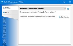 Folder Permissions Report for Outlook screenshot 1