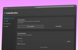 FolderManifest screenshot 1