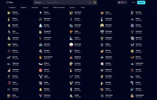 Filter all cards by Pokemon species.