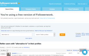 Followerwonk screenshot 1