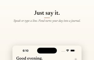 Fond screenshot 1