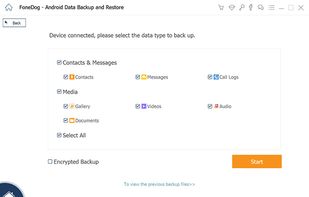 FoneDog Android Data Backup & Restore screenshot 2