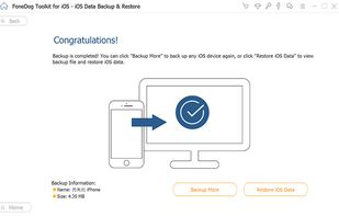 FoneDog iOS Data Backup and Restore screenshot 3
