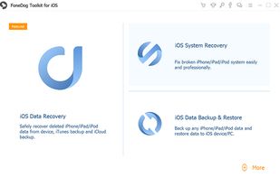 FoneDog iOS Data Recovery screenshot 1