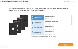 FoneDog iOS System Recovery screenshot 1