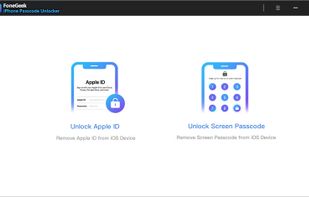 FoneGeek iPhone Passcode Unlocker screenshot 1