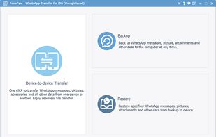 FonePaw WhatsApp Transfer screenshot 1