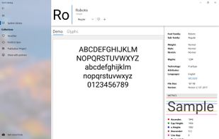 Font Catalog screenshot 1