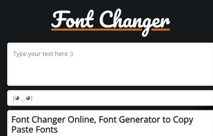 Font Changer Home Page