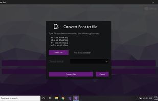 Font Converter Tool screenshot 1