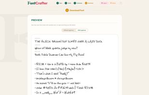 FontCrafter screenshot 1