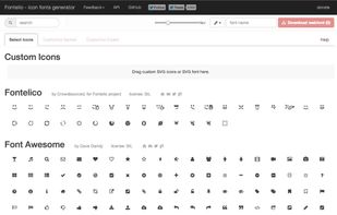 Fontello screenshot 1