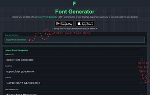 FontGenerator screenshot 1