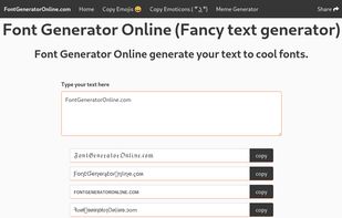 FontGeneratorOnline.com screenshot 1