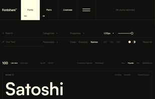 Fontshare screenshot 1