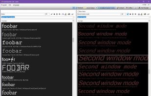 Custom colors and "2x" mode for side to side comparison