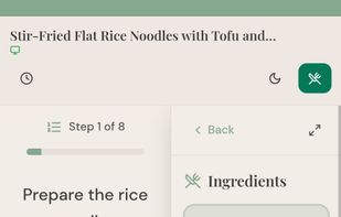 Cook hands-free with cooking mode, step-by-step instructions, built-in timers, and auto-scaling ingredients
