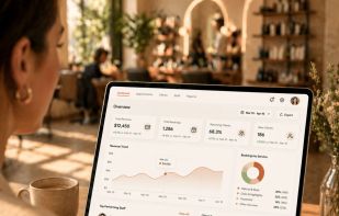 Foohat Salon Management Software -  Dashboard with KPIs