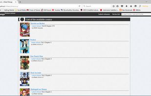 Example of an index that visitors see