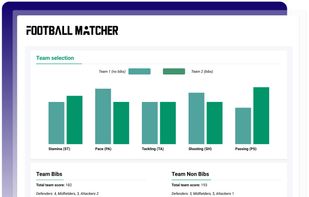 Team balancer section