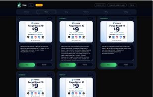 Generates five, distinct but consistent output already formatted for the correct social
