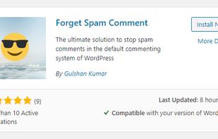 Forget Spam Comment screenshot 1