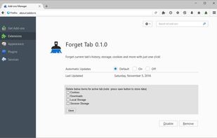 Forget Tab screenshot 1