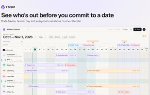 Release planning with team availability, milestones and clash warnings.