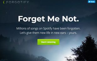 Forgotify screenshot 1