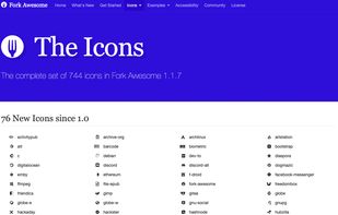 Fork Awesome screenshot 1