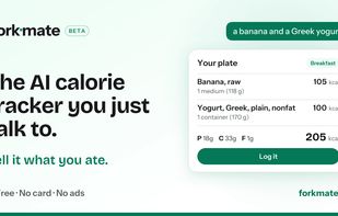 Type what you ate and Forkmate turns it into calories and macros