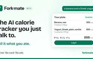 Type what you ate and Forkmate turns it into calories and macros