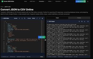 Format JSON Online screenshot 1