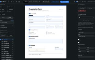 Modern editor supporting all common field types