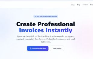 Forminta landing page