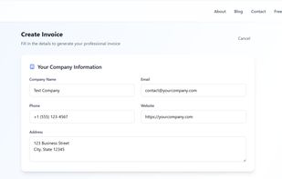 Invoice generation