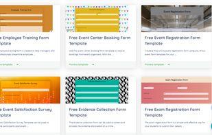 Over 1000+ pre-designed form templates