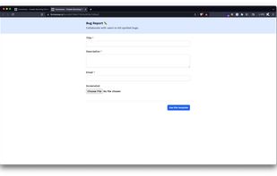 Form shared with users