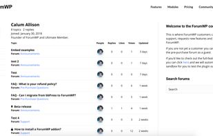 ForumWP screenshot 2