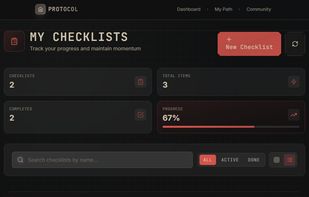 Track your daily, weekly and monthly tasks