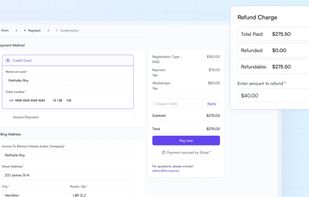 Customizable event registration module in Fourwaves with online payments