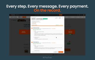 Every step, message, and payment recorded and exportable as a full audit trail - PDF or CSV.