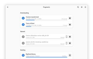 Overview of all torrents grouped by status